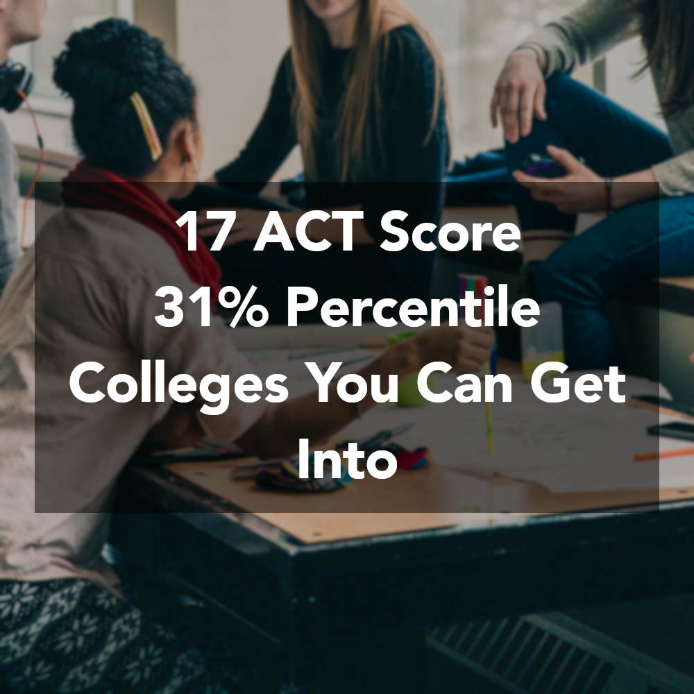 17 ACT Score, 31% Percentile